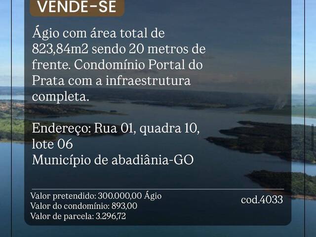 #4033 - Área para Venda em Abadiânia - GO - 1